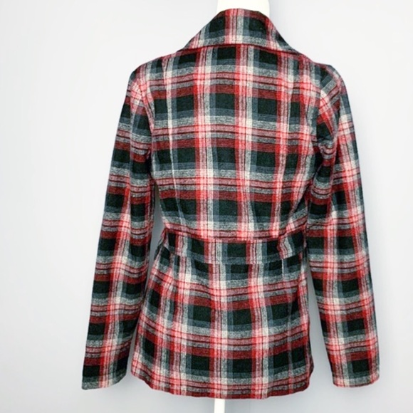 Billabong Plaid Wool Blend Jacket - Small - Picture 8 of 8